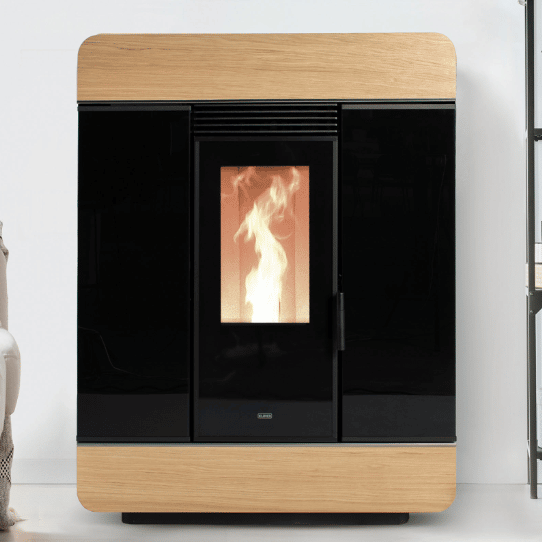 Pellettitakka Diva Slim Air 100 Wood