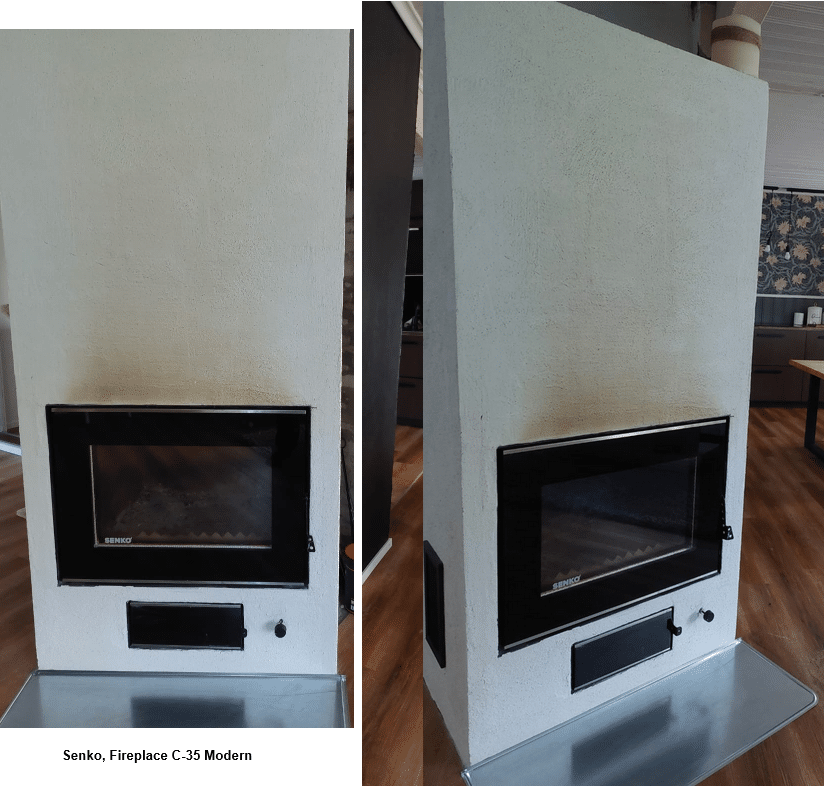 Vesikiertoinen Fireplace C-35 modern